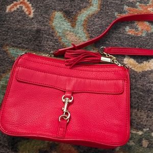 Red Leather Crossbody Bag